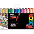Posca PC-1M Paint Markers | Extra Fine 0.7-1.0mm | Set of 21 Colors
