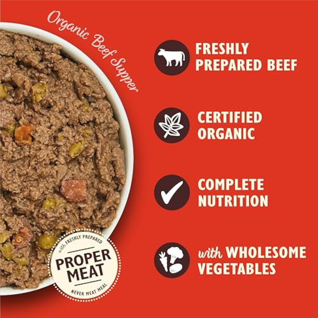 Lily’s Kitchen Organic Beef Wet Dog Food - 11 x 150g Adult Trays