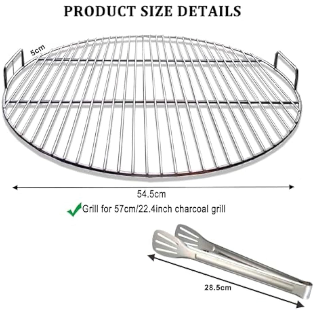 54.5cm Stainless Steel Cooking Grate for 57cm Kettle Grill