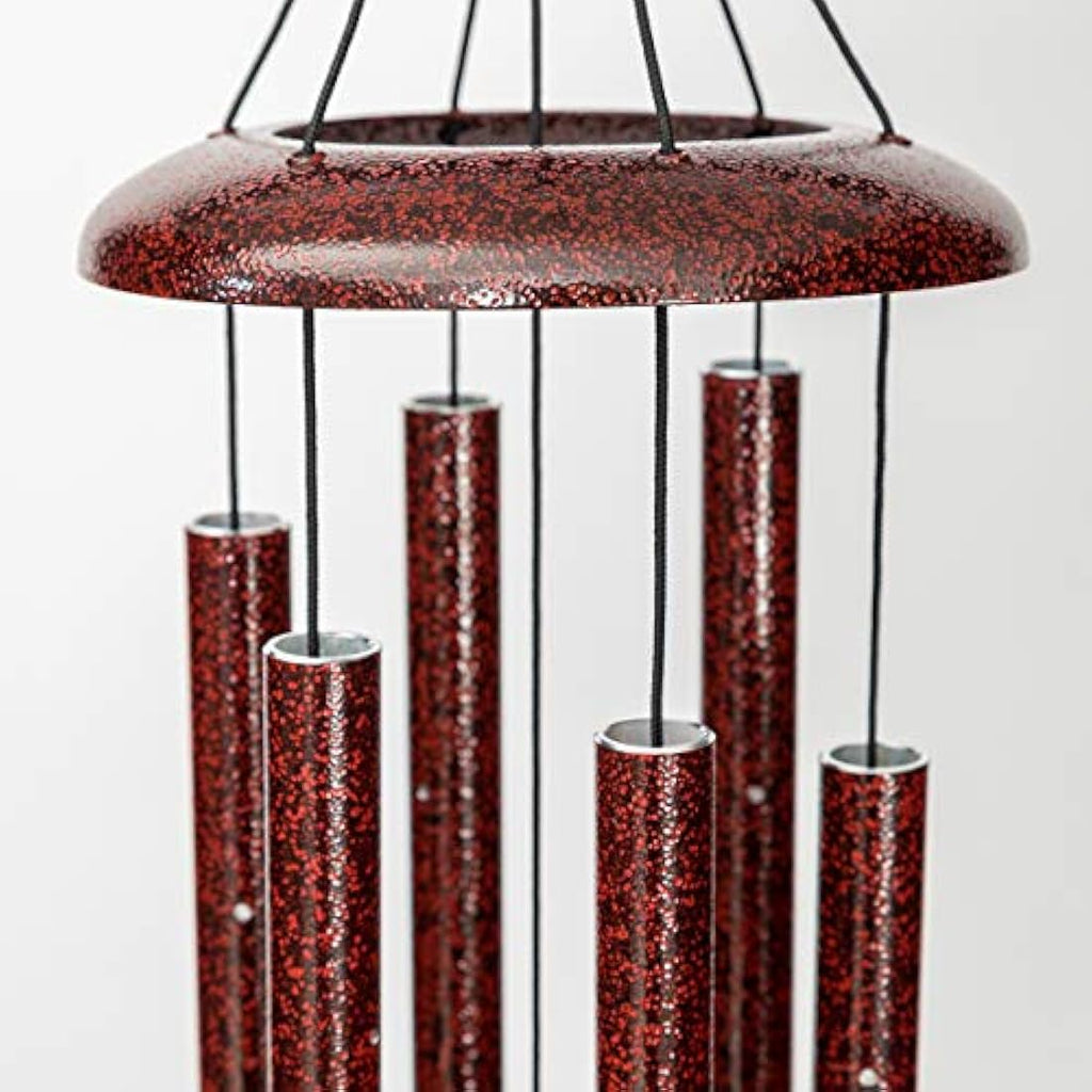 Corinthian Bells 27" Wind Chime - Ruby Splash Hand-Tuned Aluminum