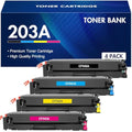 Toner Bank 203A CF540A Compatible Toner for HP LaserJet Pro M281fdw | 4-Pack