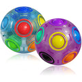 ROXENDA Magic Rainbow Puzzle Ball 2-Pack | Fidget Brain Teaser Toy