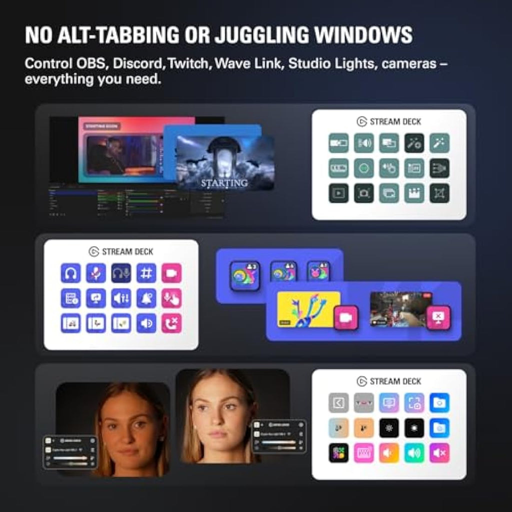 Elgato Stream Deck MK.2 White – 15 Key Studio Controller for PC & Mac