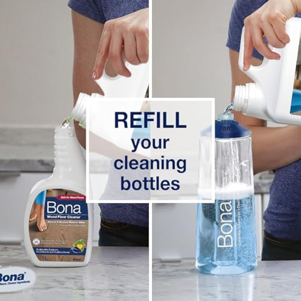 Bona Wood Floor Cleaner Refill – 4L Water-Based Solution for Hardwood