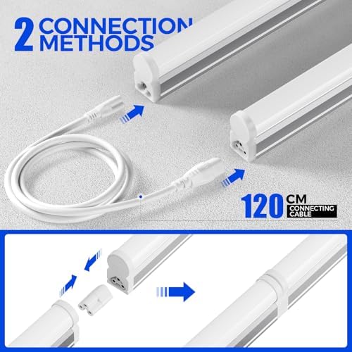 Barrina T5 LED Batten Light 4ft | 6500K Super Bright White | 6-Pack