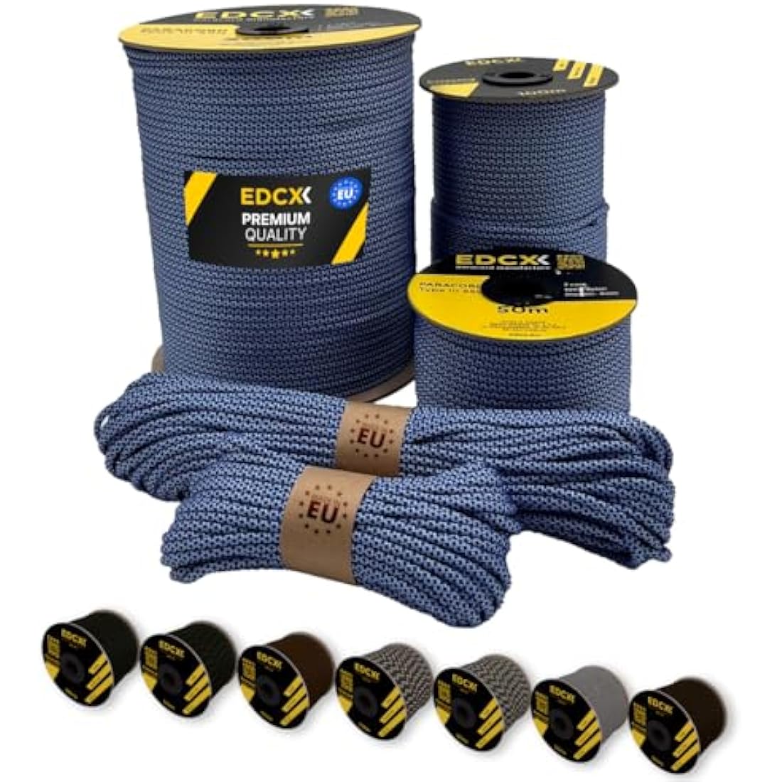 EDCX 550 Paracord – 4mm Type III 7-Strand Nylon Rope for Camping & DIY