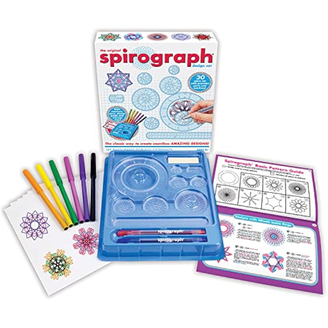 Spirograph Design Set – 30 Piece Creative Arts and Crafts Drawing Kit