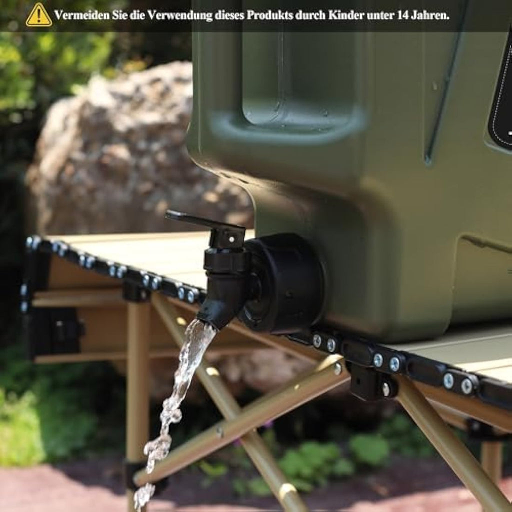 SISKEYCOOC 12L Portable Water Canister with Tap | BPA-Free Camping Tank