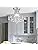 Bestier Modern Silver Crystal Semi-Flush Mount Chandelier – 34cm