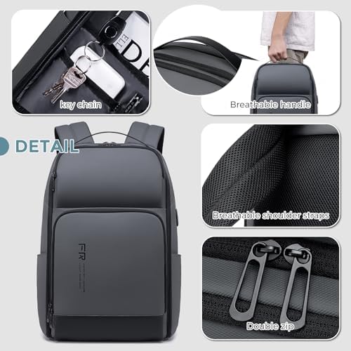 Expandable 17 Inch Laptop Backpack with USB Charging Port