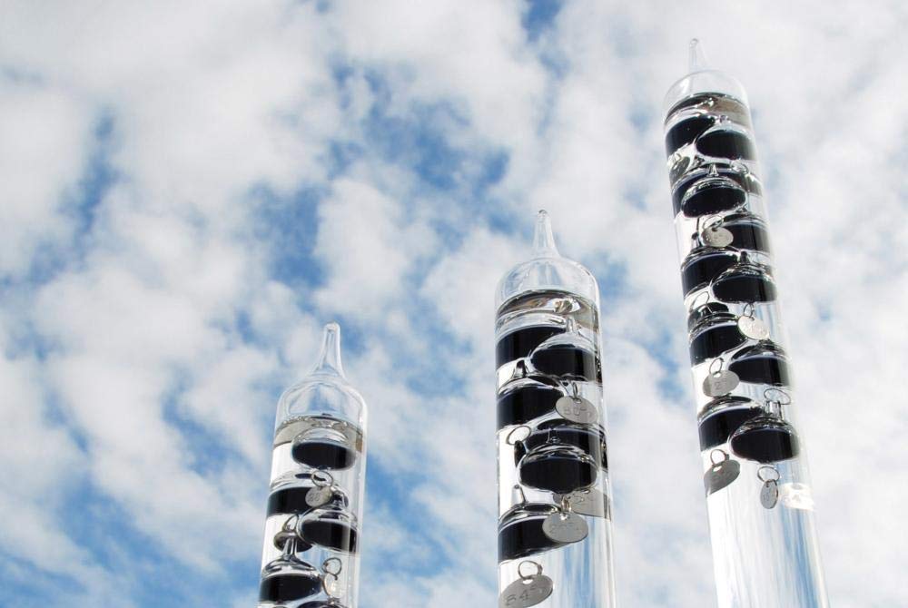 Esschert Design Galileo Thermometer – Glass & Metal Weather Station