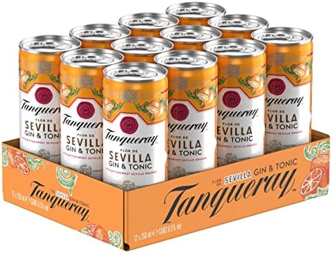Tanqueray Flor de Sevilla Gin & Tonic Cans | 12 x 250ml Ready to Drink