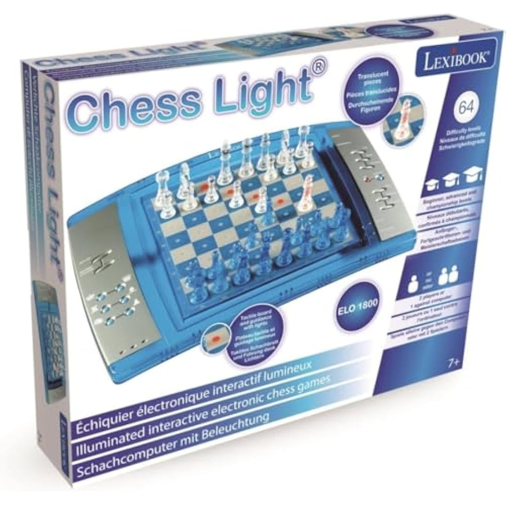 Lexibook ChessLight Electronic Chess Game - 64 Levels & Light Effects