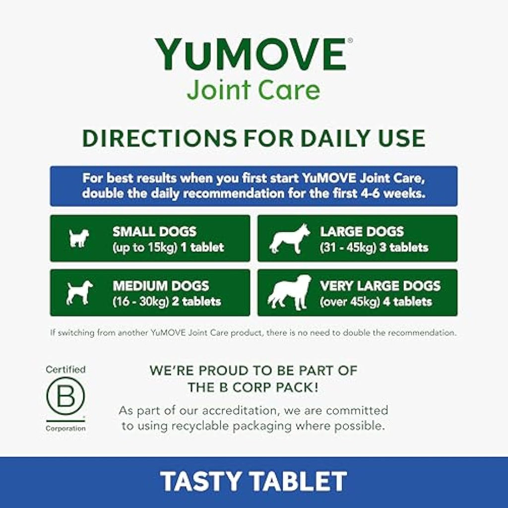 YuMOVE Senior Dog Joint Supplement | High Strength Hip Care | 120 Tablets