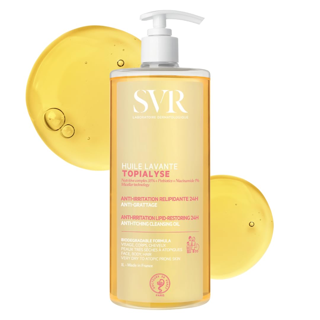 SVR Topialyse Micellar Shower Oil – Moisturising Eczema Body Wash 1L