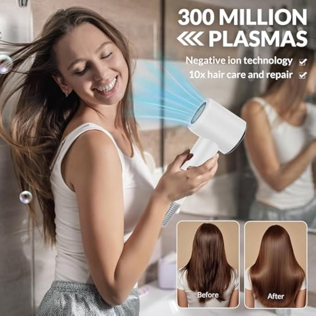 Chignon Ionic Hair Dryer – 110,000 RPM Brushless Motor with Diffuser