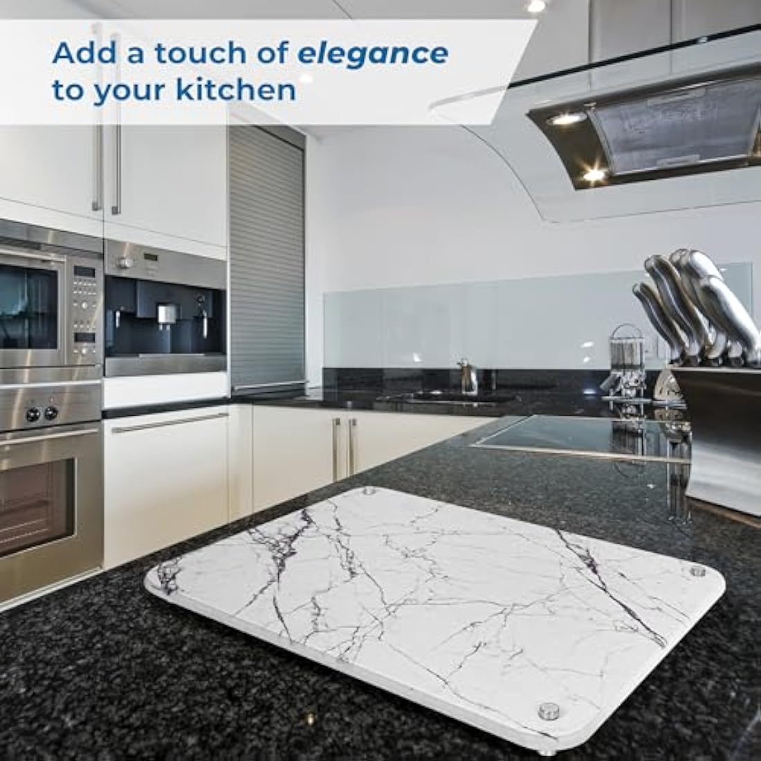 Spaceneat Diatomite Stone Dish Drying Mat – White Marble, 40x30cm