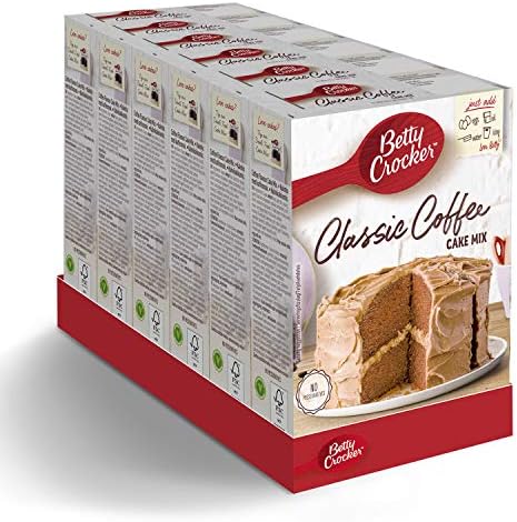 Betty Crocker Classic Coffee Cake Mix - 425g Vegetarian (Pack of 6)