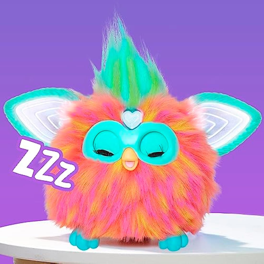 Furby Coral - Juguete Interactivo de Peluche con Voz y Luces (Español)