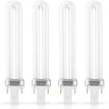 SEWACC 4-Pack 9W 365nm UV Nail Dryer Replacement Bulbs – U-Shaped