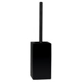 Spirella Quadro Toilet Brush | Matt Black Stoneware | 11.5 x 45 cm