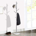 Coat Rack Stand, Super Sturdy Metal Coat Tree Clothes Rack w/ Marble Base