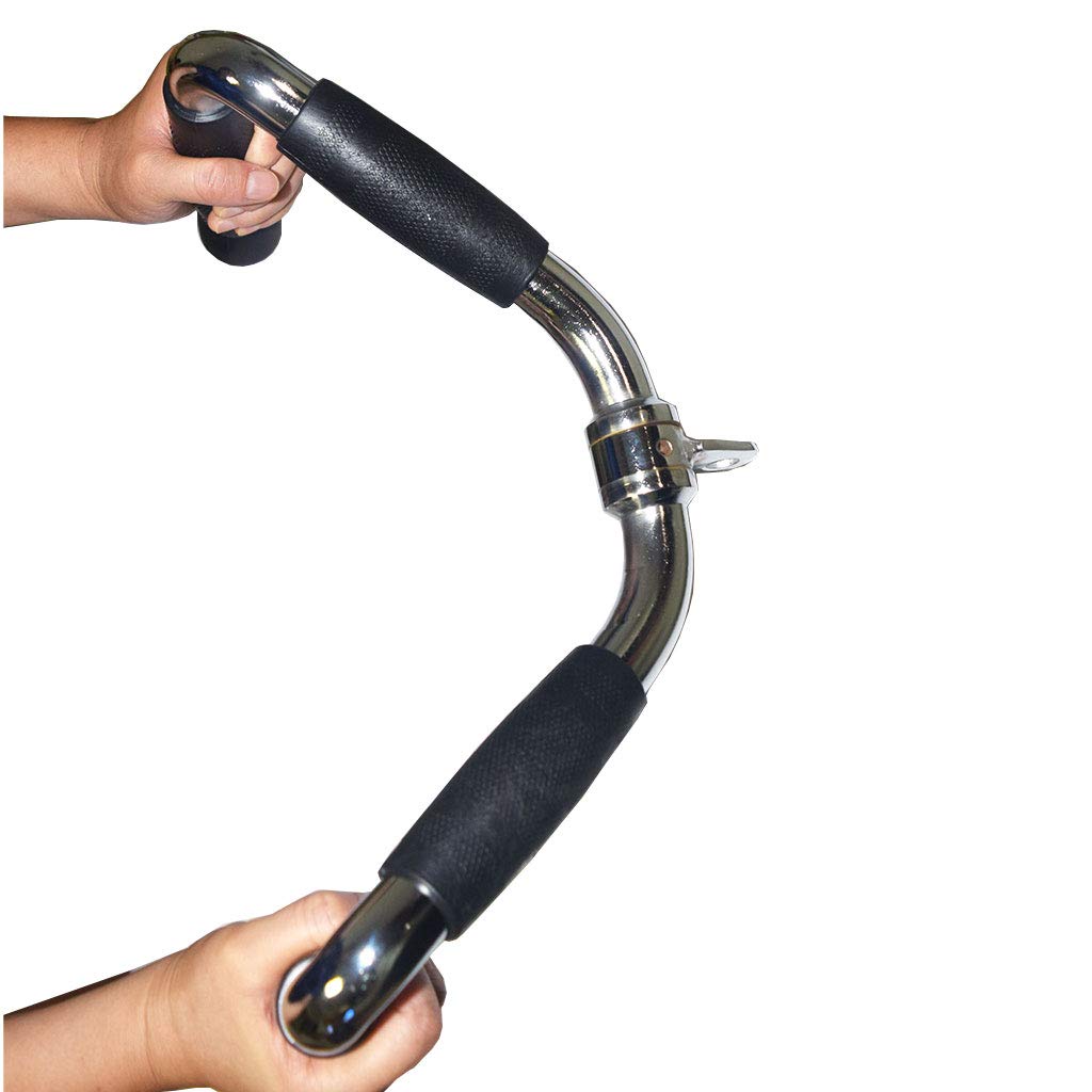 Jolof Store Revolving Straight Bar Cable Attachment with Rubber Grips