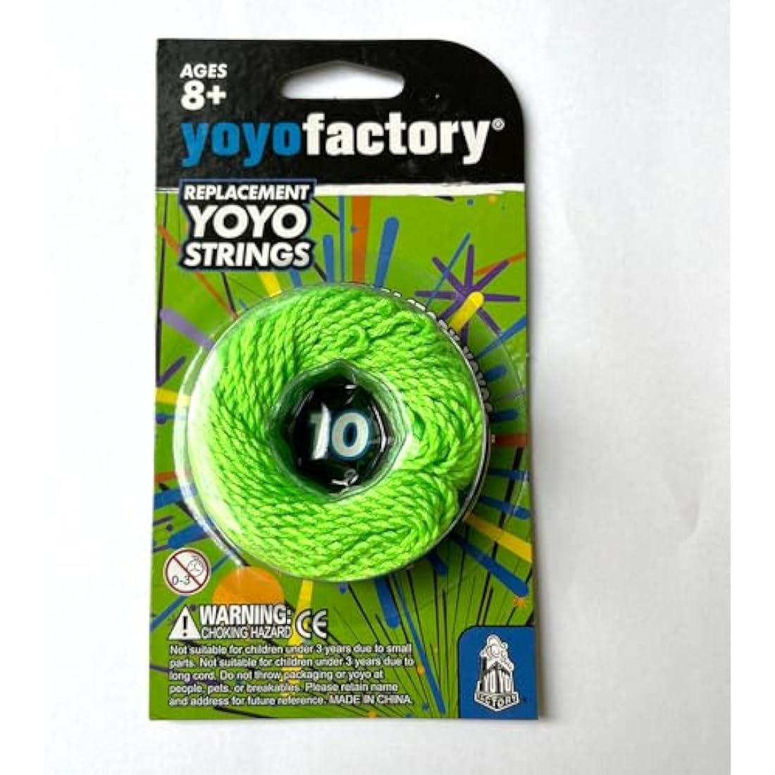 YoYo Factory Replacement Strings – 10 Pack Durable Green Trick Yoyo Cord