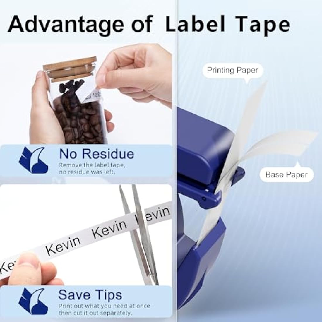 MarkField 12mm Label Tape for Dymo LetraTag LT-100H – Black on White, 3 Pack