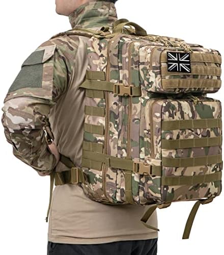 Jolof Store 45L Military Tactical Backpack – Molle Army Assault Pack
