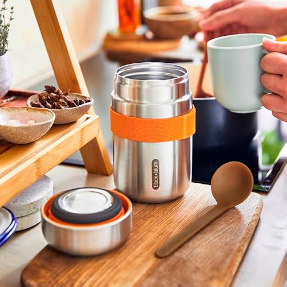Black + Blum Insulated Food Flask – 400ml Stainless Steel Container