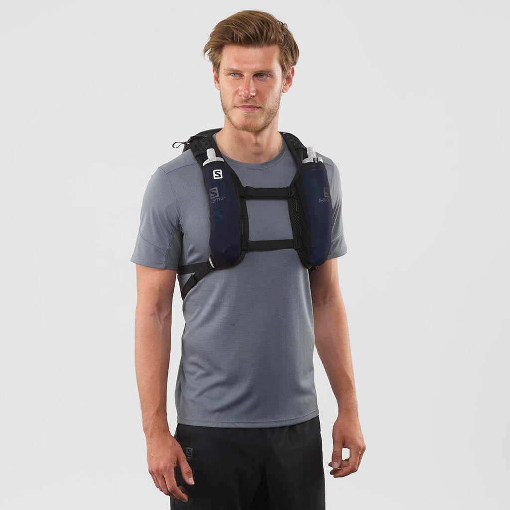 Salomon Agile 12 Hydration Vest – Unisex Trail Running Pack, Black