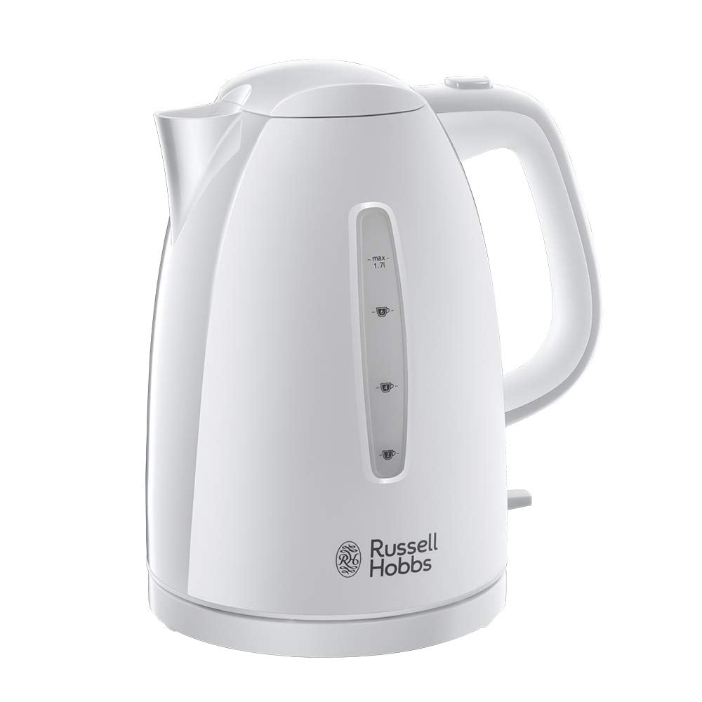 Russell Hobbs Textures Electric Kettle | 1.7L Rapid Boil - White