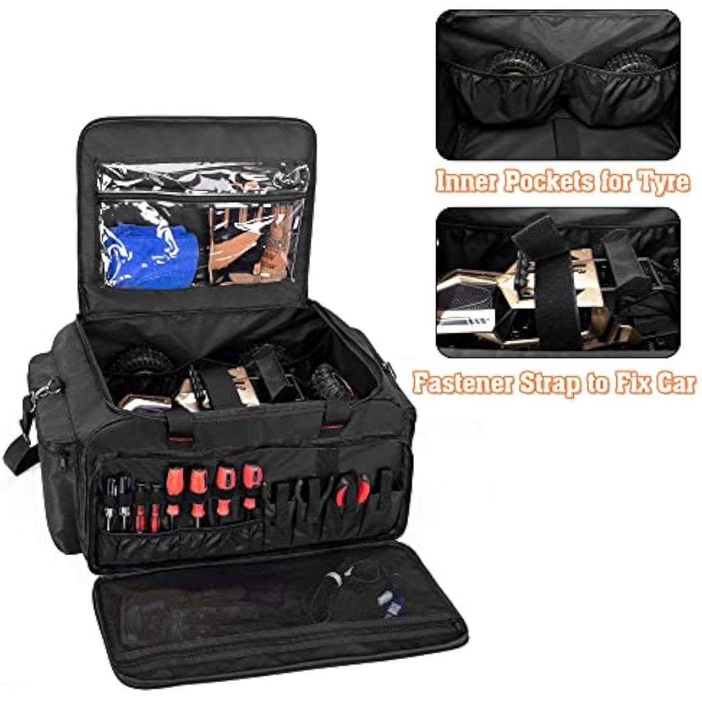 DSLEAF RC Car Storage Bag | 1/8 & 1/10 Scale Protective Carry Case