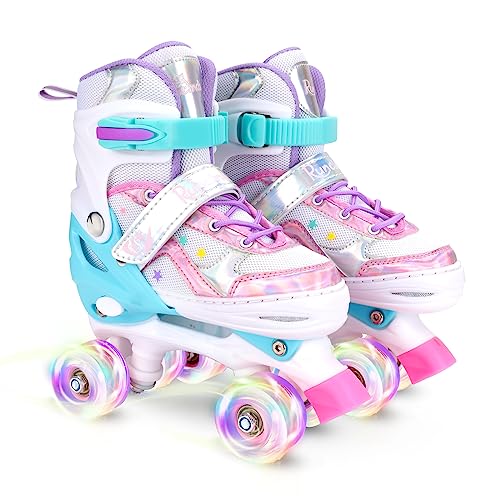 Runcinds Toddler Roller Skates | Adjustable 4-Size with Light Up Wheels