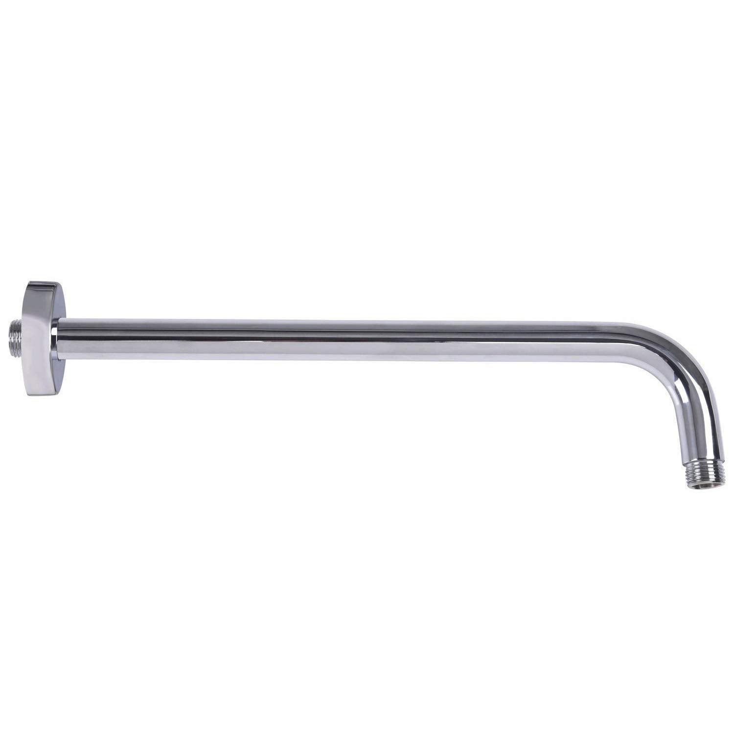 Acefy 40cm Wall Mounted Shower Arm | Polished Chrome Brass Construction