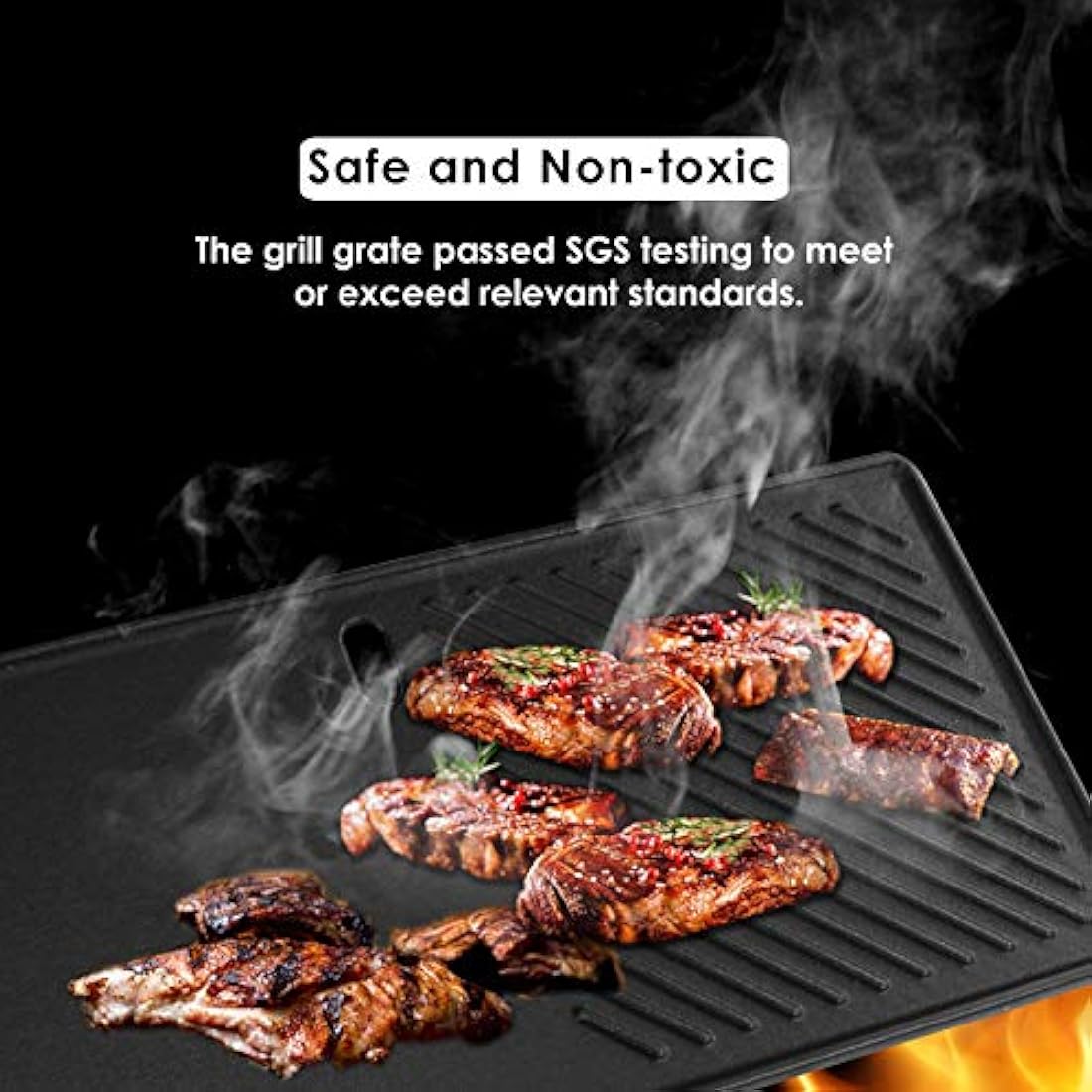 GFTIME Cast Iron Grill Griddle 43x20.5cm for Enders Boston & Monroe 3