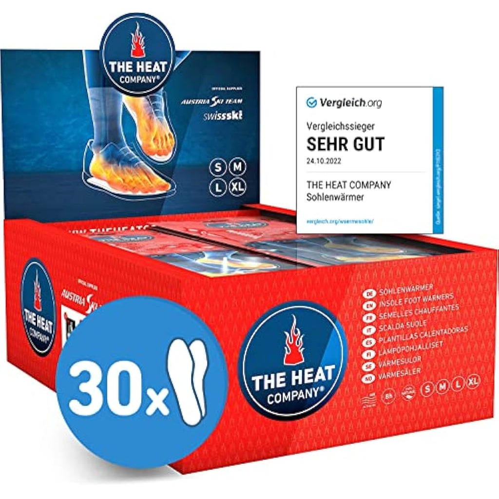 THE HEAT COMPANY Insole Foot Warmers – 8 Hour Air Activated Heat – 10 Pairs
