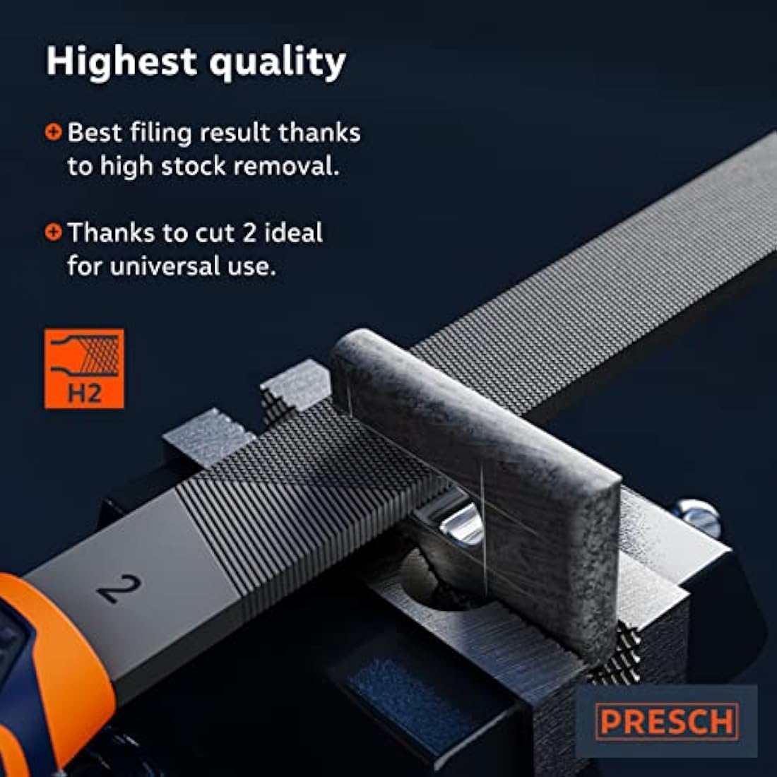 Presch 6-Piece Metal and Wood File Set | Carbon Steel Hand Tools