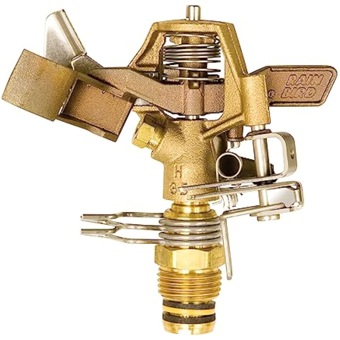Rain Bird Brass Impact Sprinkler – Adjustable 20-360° Pattern