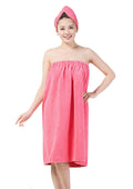 Jolof Store Women's Microfiber Bath Towel Wrap and Hair Turban Set