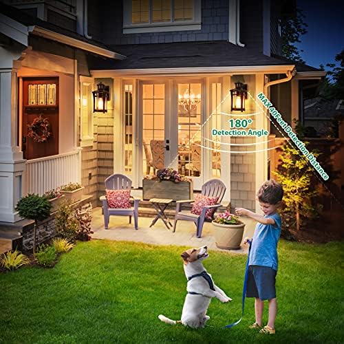 Lamomo Motion Sensor Outdoor Wall Light | Waterproof Aluminum Porch Sconce