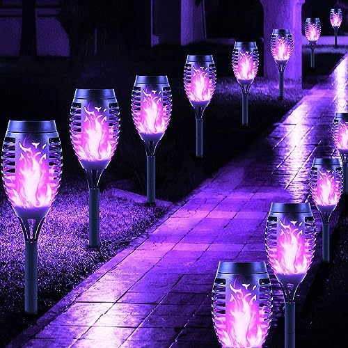 Solar Flame Lights – 12 Pack Waterproof Outdoor Garden Torches