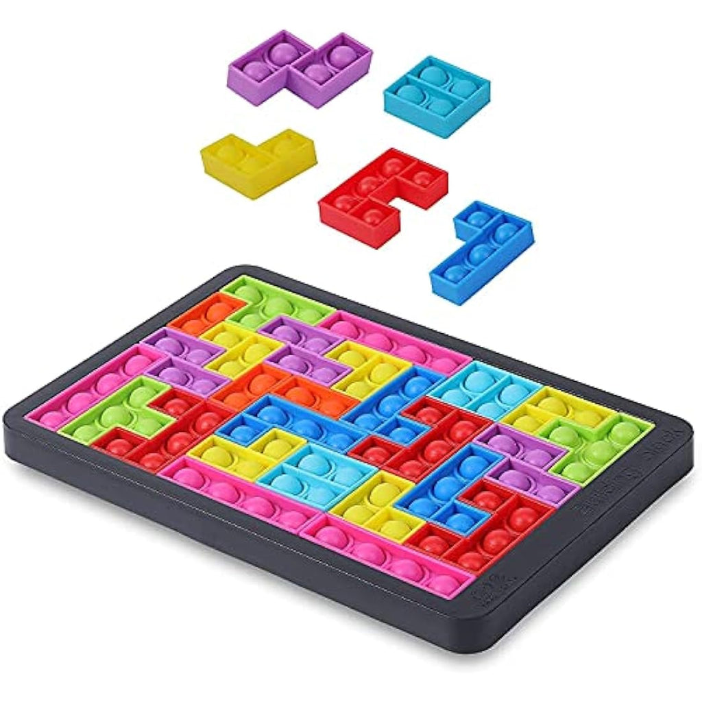 Jolof Store Fidget Jigsaw Pop Game – Sensory Silicone Logic Puzzle Toy