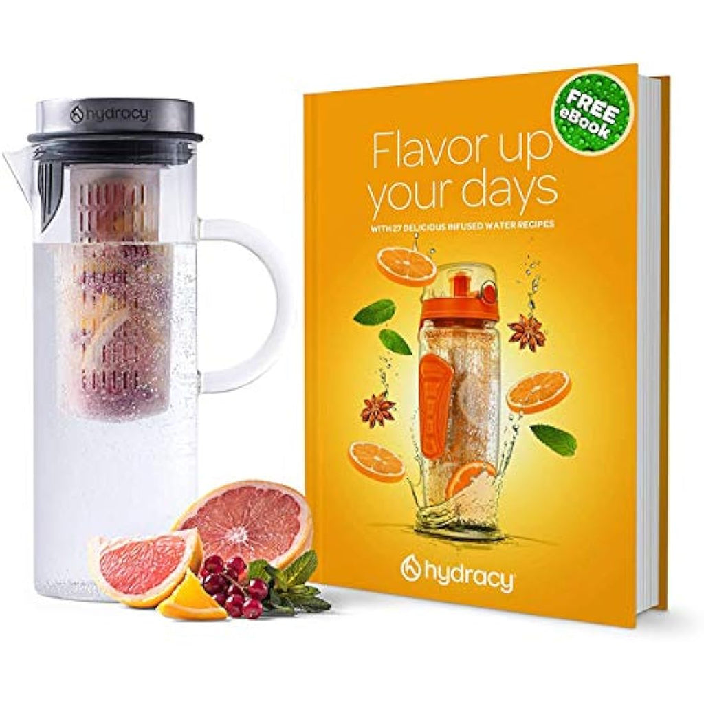 Hydracy 1.5L Glass Infusion Carafe – Borosilicate Cold Brew Maker