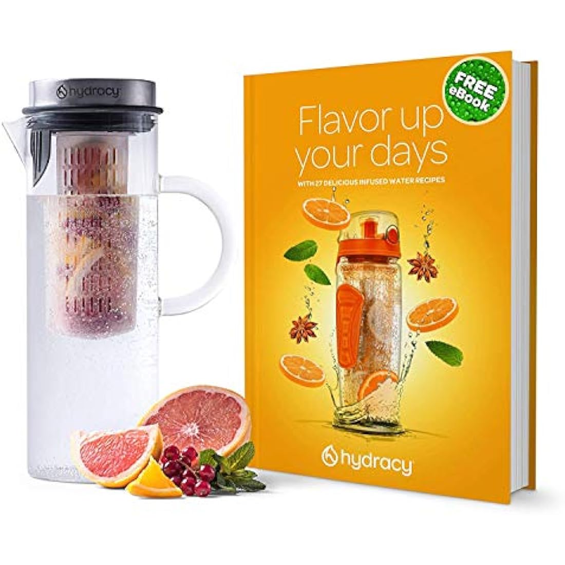 Hydracy 1.5L Glass Infusion Carafe – Borosilicate Cold Brew Maker