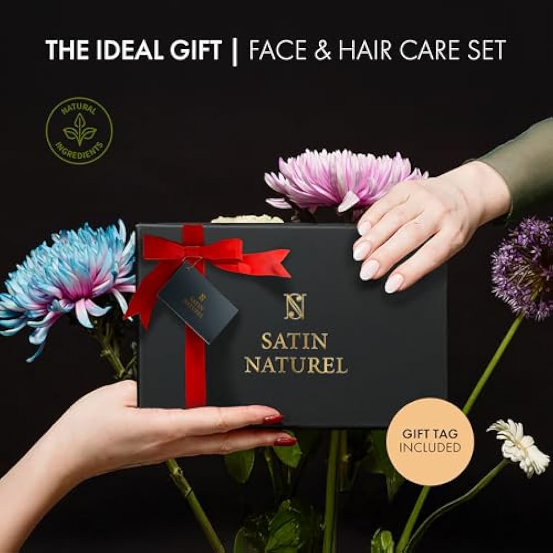 Satin Naturel Organic Skincare Gift Set – 5-Piece Vegan Beauty Bundle