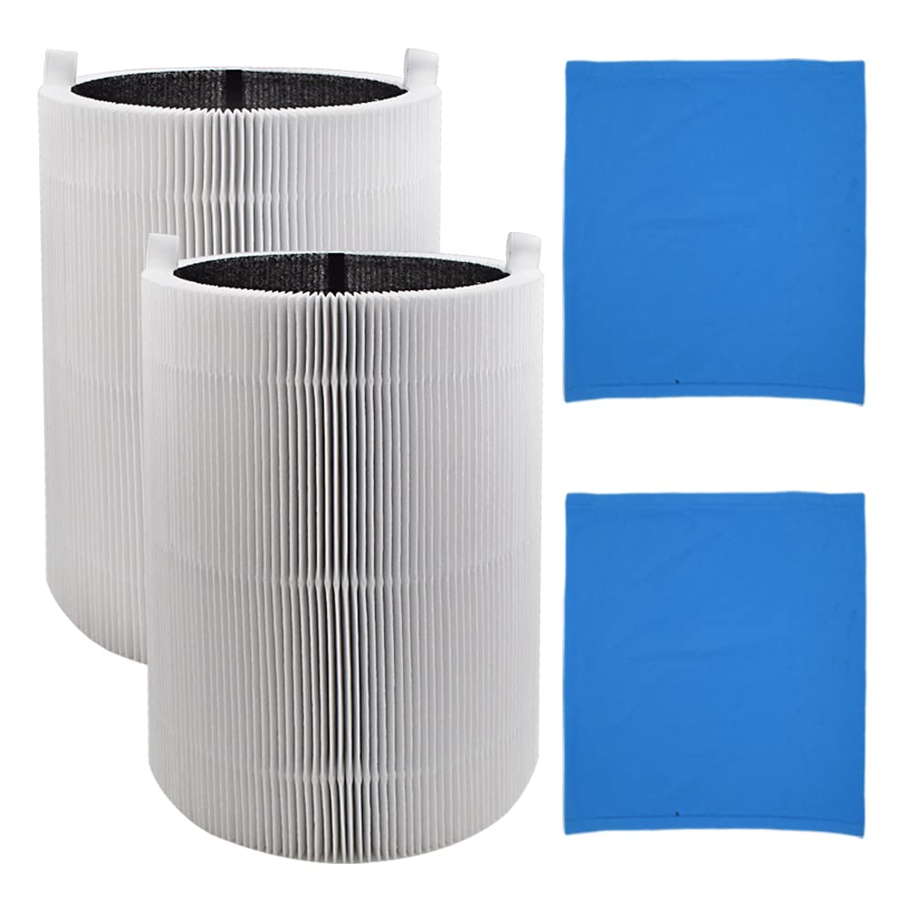 Fre.Filtor HEPA & Carbon Filters for Blueair Blue Pure 411, 4-Pack