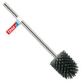 tesa TPE Hygienic Replacement Toilet Brush – Chrome Handle, Dark Grey