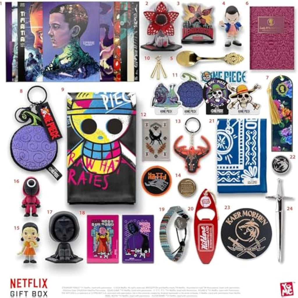 YuMe Netflix 2025 Advent Calendar – 24 Collectible Toys & Gifts